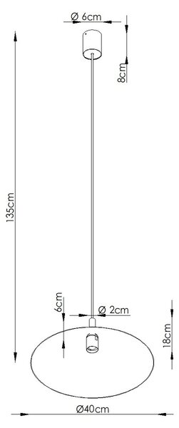 Sollux Lighting Závěsné svítidlo NOX 40 ultramarín