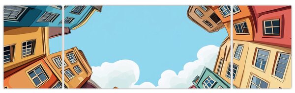 Obraz - Mezi domy (170x50 cm)