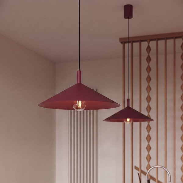 Sollux Lighting Závěsné svítidlo NOX 40 bordó