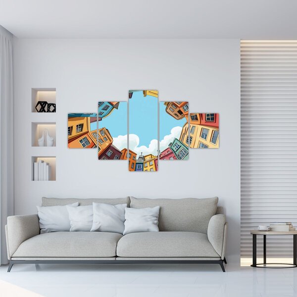 Obraz - Mezi domy (125x70 cm)