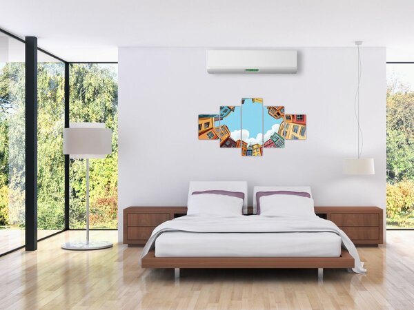 Obraz - Mezi domy (125x70 cm)