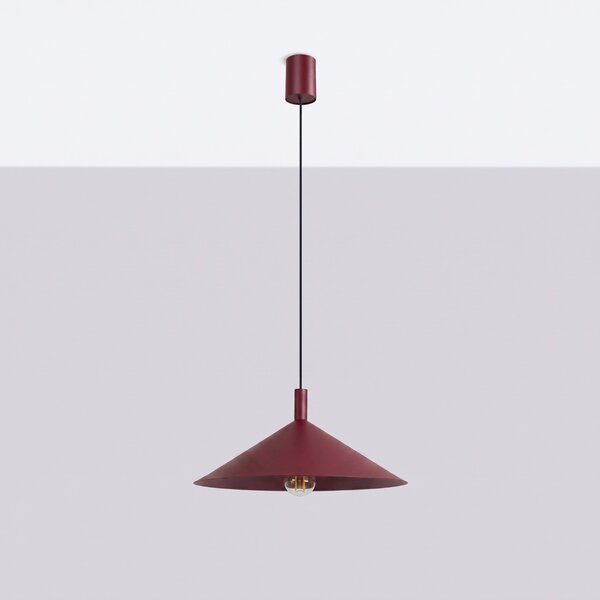 Sollux Lighting Závěsné svítidlo NOX 40 bordó