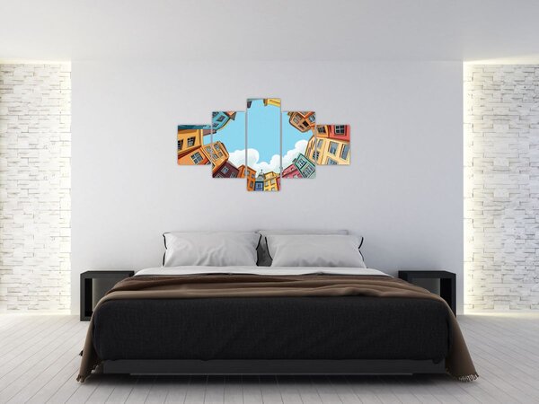 Obraz - Mezi domy (125x70 cm)