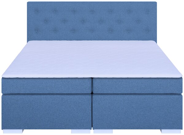 POSTEL BOXSPRING, 180/200 cm, modrá MID.YOU - Manželské postele, Online Only