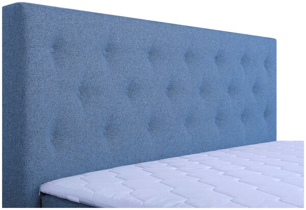 POSTEL BOXSPRING, 180/200 cm, modrá MID.YOU - Manželské postele, Online Only