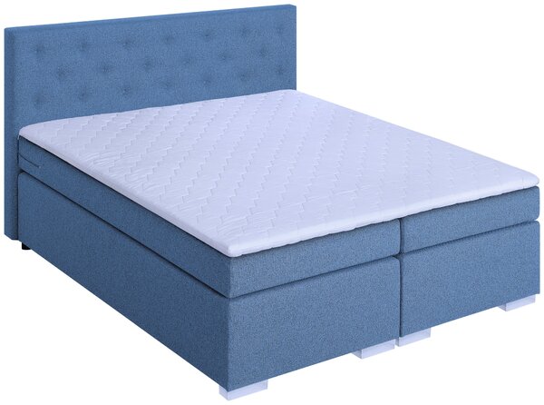 POSTEL BOXSPRING, 180/200 cm, modrá MID.YOU - Manželské postele, Online Only