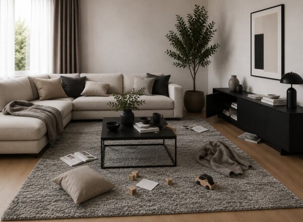 Koberec MOSSO 8251 tmavě šedý