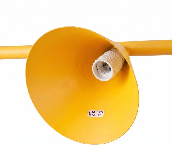 Sollux Lighting Lustr NOX 4L žlutý