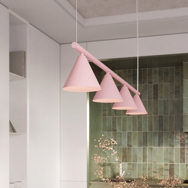 Sollux Lighting Lustr NOX 4L růžový