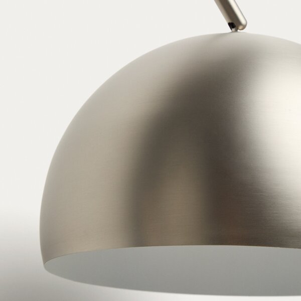 Kave Home Stříbrná stojací lampa Madali 160-185 cm