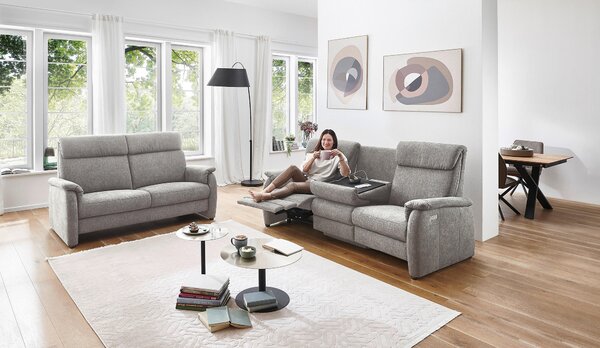 2,5SEDÁK, textil, šedobéžová Pure Home Comfort - Pohovky