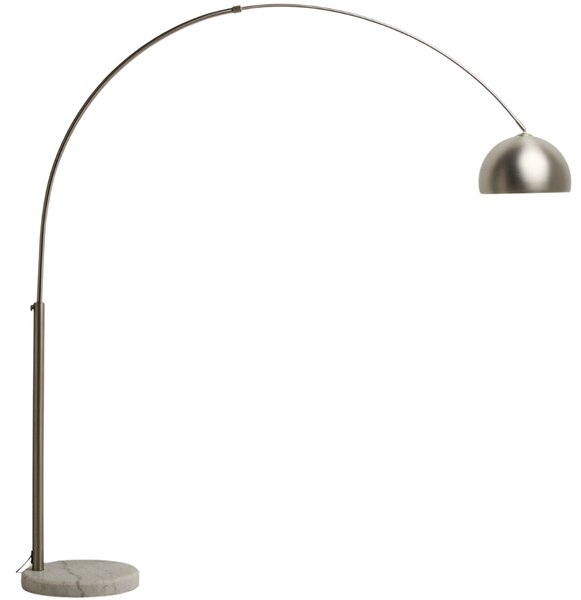 Kave Home Stříbrná stojací lampa Madali 160-185 cm