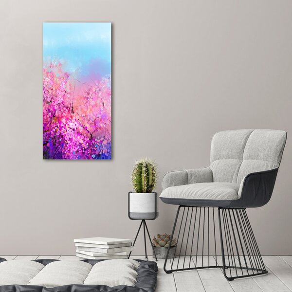 Vertikální Foto obraz canvas Květy višně ocv-106388949