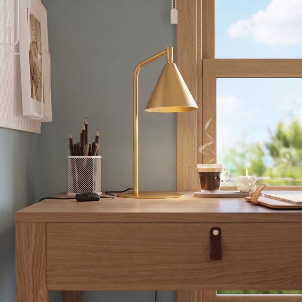 Sollux Lighting Stolní lampa NOX zlatá