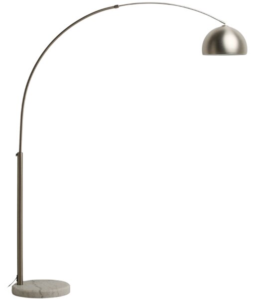Kave Home Stříbrná stojací lampa Madali 160-185 cm
