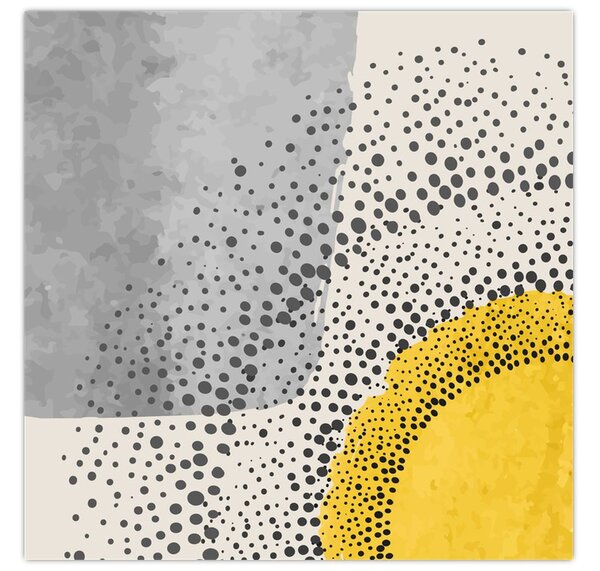 Obraz - Abstraktní malba pláže N⁰3 (30x30 cm)