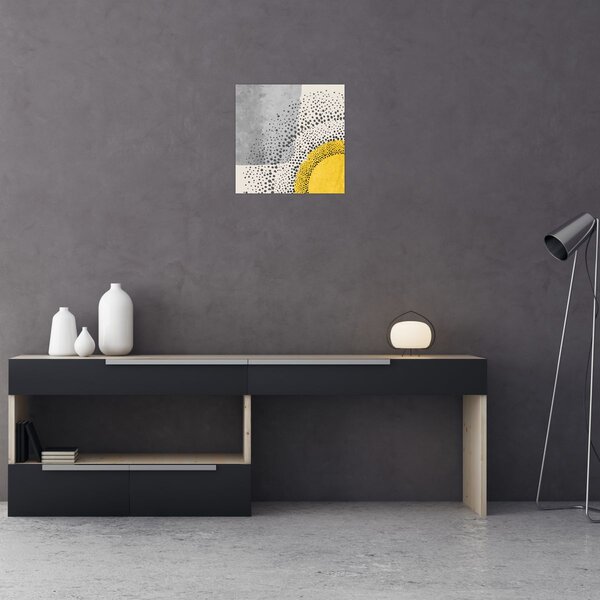 Obraz - Abstraktní malba pláže N⁰3 (30x30 cm)
