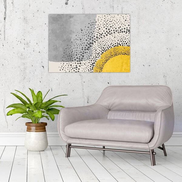 Obraz - Abstraktní malba pláže N⁰3 (70x50 cm)