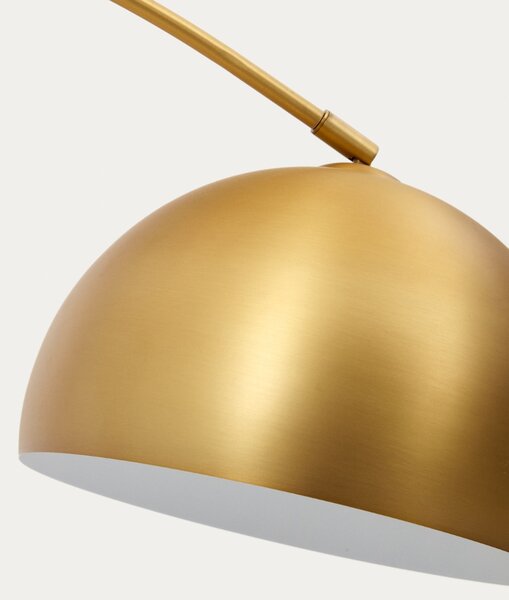 Kave Home Zlatá kovová stojací lampa Madali 160/185 cm