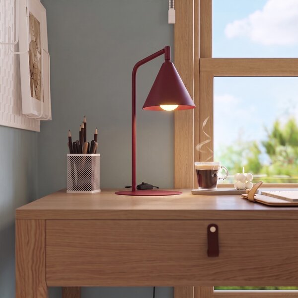 Sollux Lighting Stolní lampa NOX bordó
