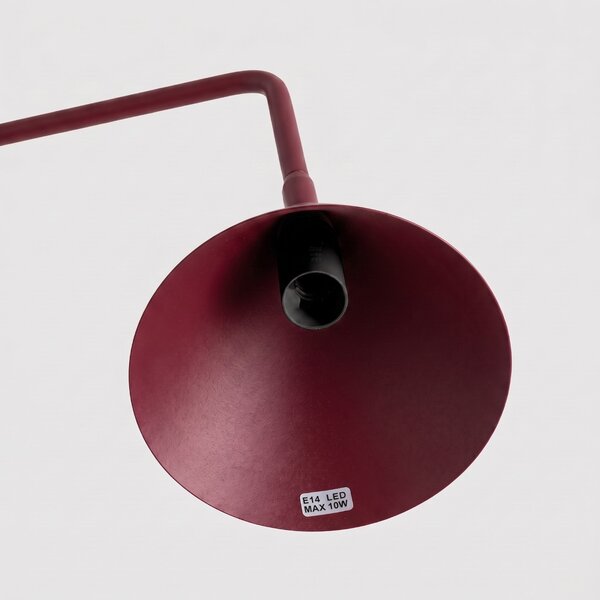 Sollux Lighting Stolní lampa NOX bordó