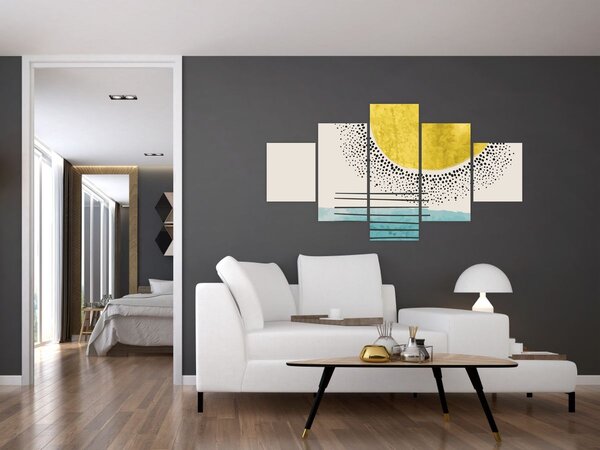 Obraz - Abstraktní malba pláže N⁰2 (125x70 cm)