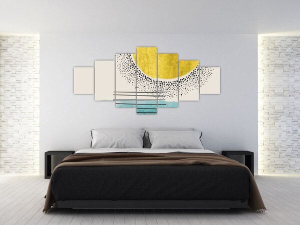 Obraz - Abstraktní malba pláže N⁰2 (210x100 cm)