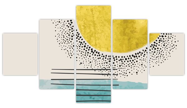 Obraz - Abstraktní malba pláže N⁰2 (125x70 cm)