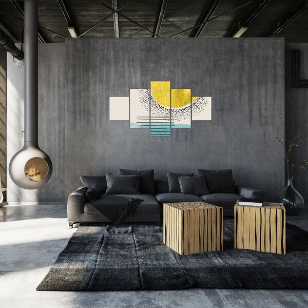 Obraz - Abstraktní malba pláže N⁰2 (125x70 cm)