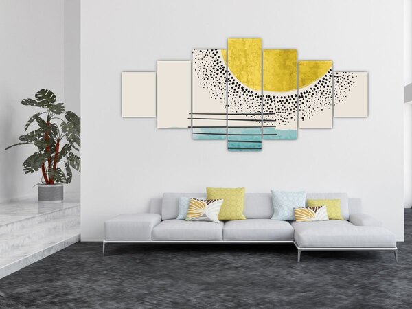 Obraz - Abstraktní malba pláže N⁰2 (210x100 cm)