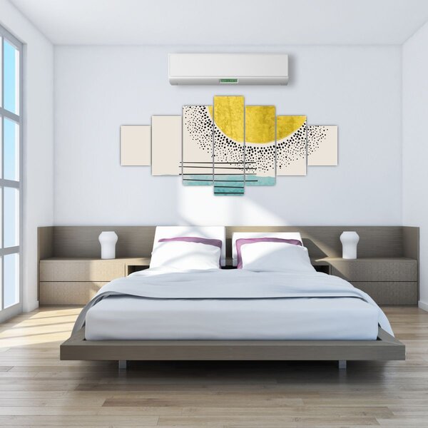Obraz - Abstraktní malba pláže N⁰2 (210x100 cm)