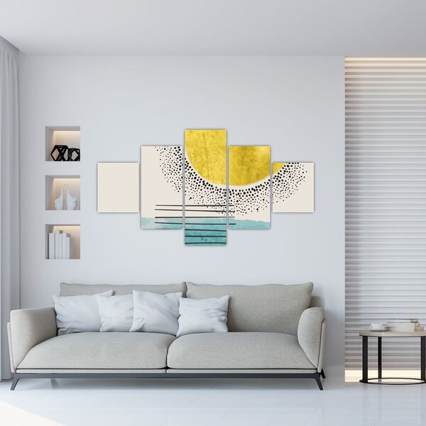 Obraz - Abstraktní malba pláže N⁰2 (125x70 cm)