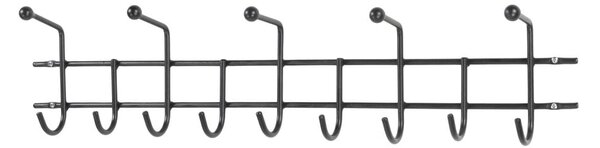 Černý kovový nástěnný věšák Barato – Spinder Design