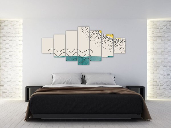 Obraz - Abstraktní malba pláže N⁰1 (210x100 cm)