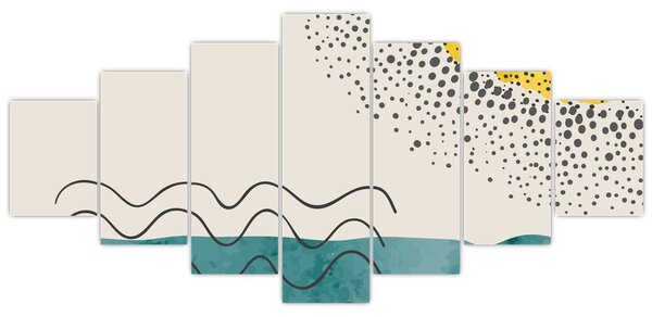 Obraz - Abstraktní malba pláže N⁰1 (210x100 cm)