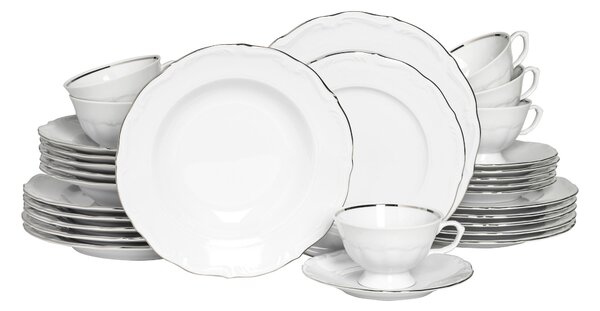 KOMBINOVANÁ SOUPRAVA, 30dílné, porcelán Creatable - Online Only nádobí, Online Only