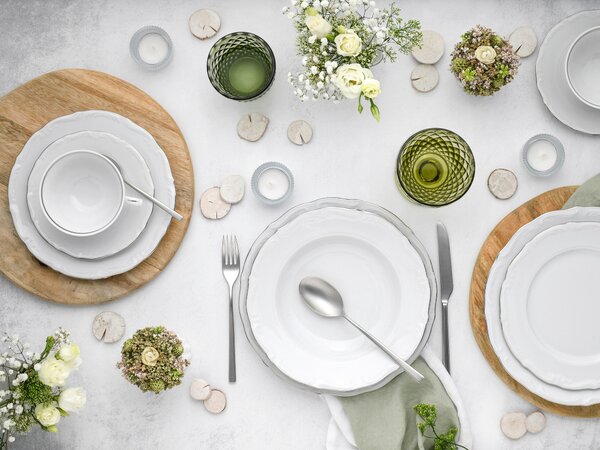 KOMBINOVANÁ SOUPRAVA, 30dílné, porcelán Creatable - Online Only nádobí, Online Only