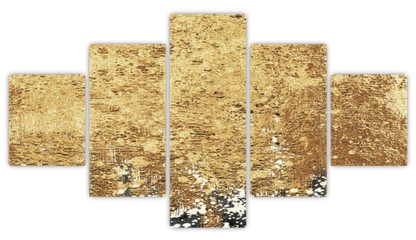 Obraz - Zlatá struktura N⁰3 (125x70 cm)