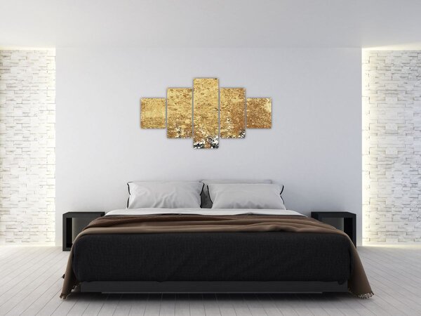 Obraz - Zlatá struktura N⁰3 (125x70 cm)