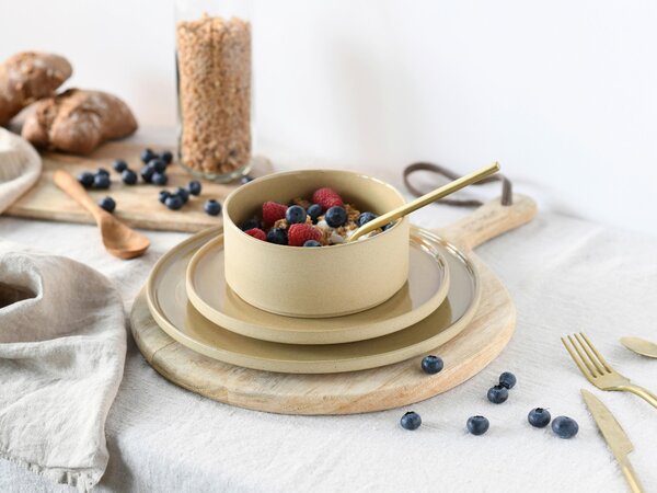 SADA MĚLKÝCH TALÍŘŮ, keramika, 26 cm Creatable - Online Only nádobí, Online Only