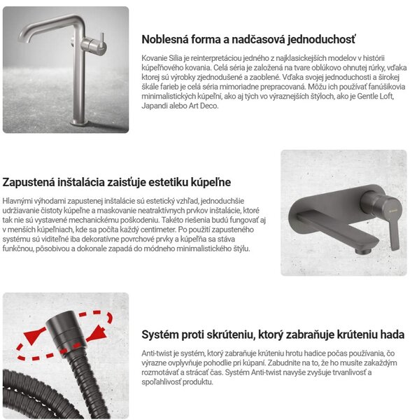 Deante Silia, podomítková bidetová baterie, ocelová, DEA-BQS_F34M
