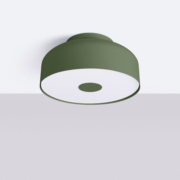 Sollux Lighting Stropní svítidlo OMIQ olivově zelené