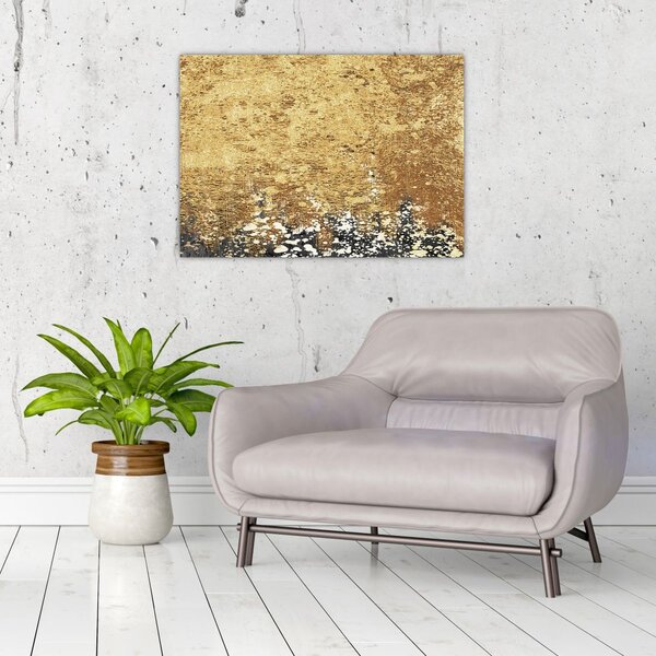 Obraz - Zlatá struktura N⁰3 (70x50 cm)