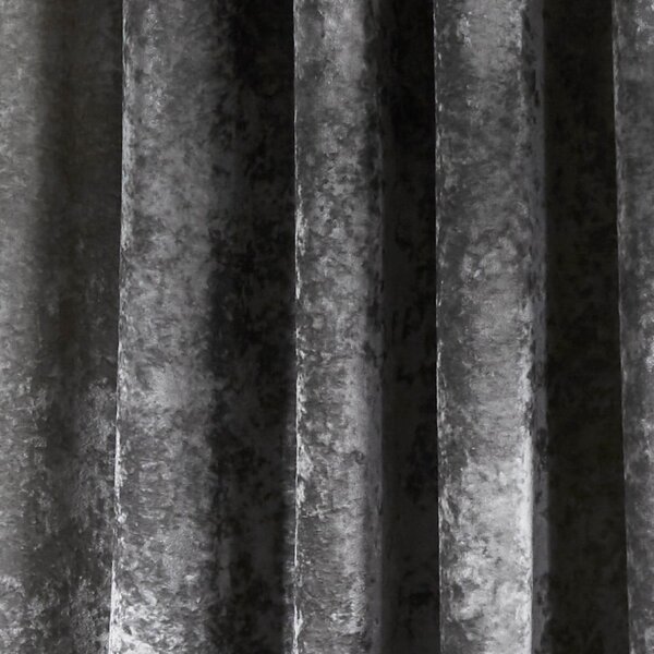 Šedé závěsy v sadě 2 ks 168x229 cm Crushed Velvet – Catherine Lansfield