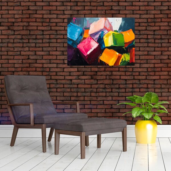 Obraz - Barevné krychle (70x50 cm)