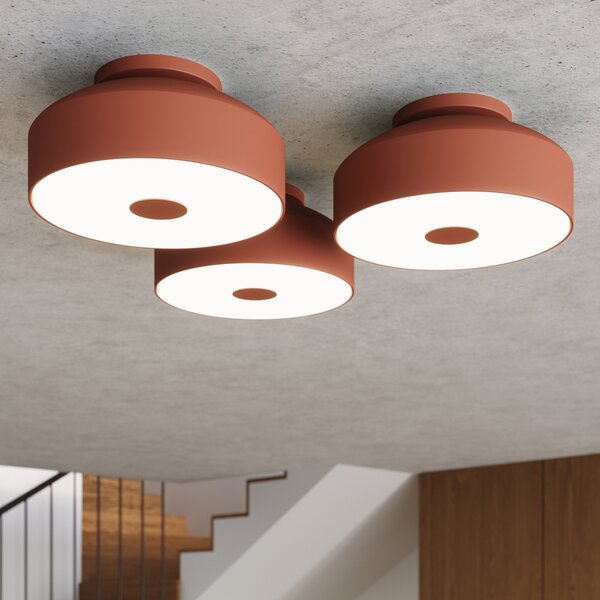 Sollux Lighting Stropní svítidlo OMIQ okrově červené