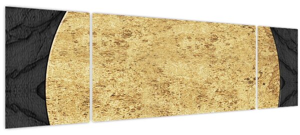 Obraz - Zlatá struktura N⁰2 (170x50 cm)