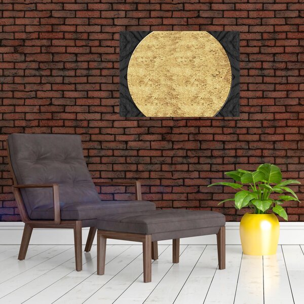 Obraz - Zlatá struktura N⁰2 (70x50 cm)