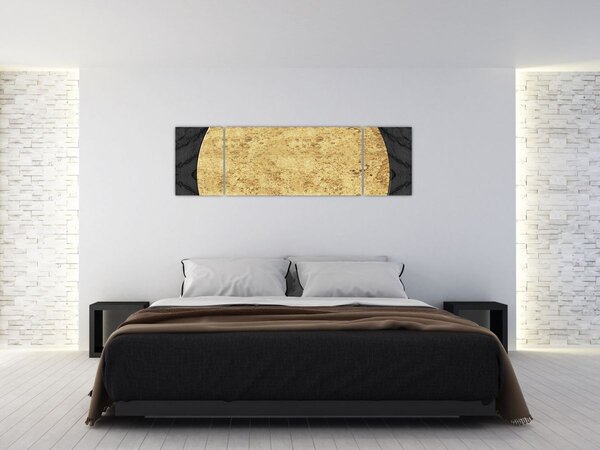 Obraz - Zlatá struktura N⁰2 (170x50 cm)