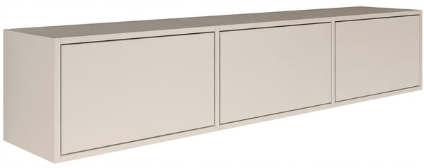 Závěsná TV skříňka Framme se třemi výklopnými dvířky 150 cm kašmír